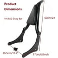 thumbnail image 4 of Fjpacemt Detachable Sissy Bar Backrest for Motorcycle Kawasaki Vulcan S 650 EN650 ABS SE VN650 15-24, 4 of 10