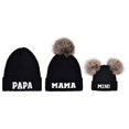 thumbnail image 1 of SUNSIOM Family Matching Beanie Hat, Soft Warm Embroidery Letters Winter Cap for Casual Daily, 1 of 4