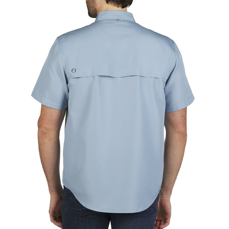 The American Outdoorsman Shirt Blue Vented Fishing Outdoors Hiking