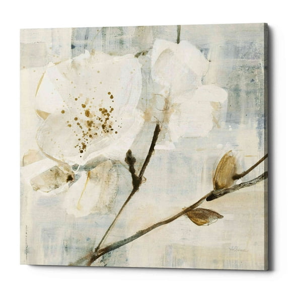 Epic Graffiti 'Elegance I Greige' by Albena Hristova, Canvas Wall Art, 26"x26"