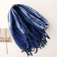 thumbnail image 3 of HSHDLDF Foulard Boho pour Femmes Légère à Imprimé Floral Foulard Automne Hiver Mode Châle à Franges, 3 of 5