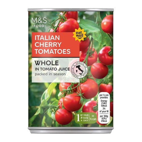 M&S Italian Cherry Tomatoes 400g, British Import (Pack of 3)