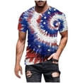 thumbnail image 1 of DPTALR T-Shirt à Manches Courtes pour Hommes, Col Rond, Impression Numérique 3D Drapeau, Pull D\'entraînement Physique, 1 of 3