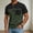 Note Color T Shirts for Men, variant on Mens Button Crewneck T-Shirts Short Sleeve Shirts for Men with Pocket Vintage Color Block Pullover Tees Tops 4th of July