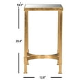 thumbnail image 3 of SAFAVIEH Halyn Gold Leaf Mirror Top End Table, Gold/Mirror, 3 of 5