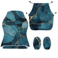 thumbnail image 7 of TSOVTHRID Blue Gold Marble Texture Print 4 Pieces Gaming Chair Cover Stretchable Computer Chair Seat Slipcovers Universal Fit Gaming Chair Slipcovers with Armrest Covers, 7 of 7