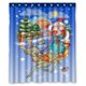 thumbnail image 1 of Cortina de Ducha ABPHQTO Papá Noel en Trineo impermeable de poliéster 150x180 cm, 1 of 1
