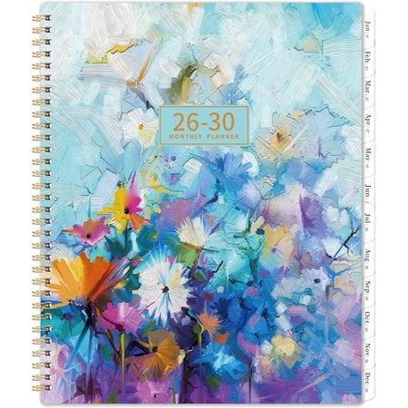2026-2030 Monthly Planner - 5 Year Monthly Planner/Calendar 2026-2030, Jan. 2026 - Dec. 2030, 9" x 11", Twin-Wire Binding, 60 Month Tabs, Back Pocket, Notes, Holidays, Transparent Waterproof PP Cover