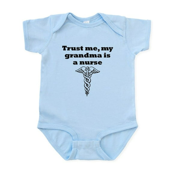 CafePress - My Grandma Is A Nurse Body Suit - Baby Light Bodysuit, Size Newborn - 24 Months