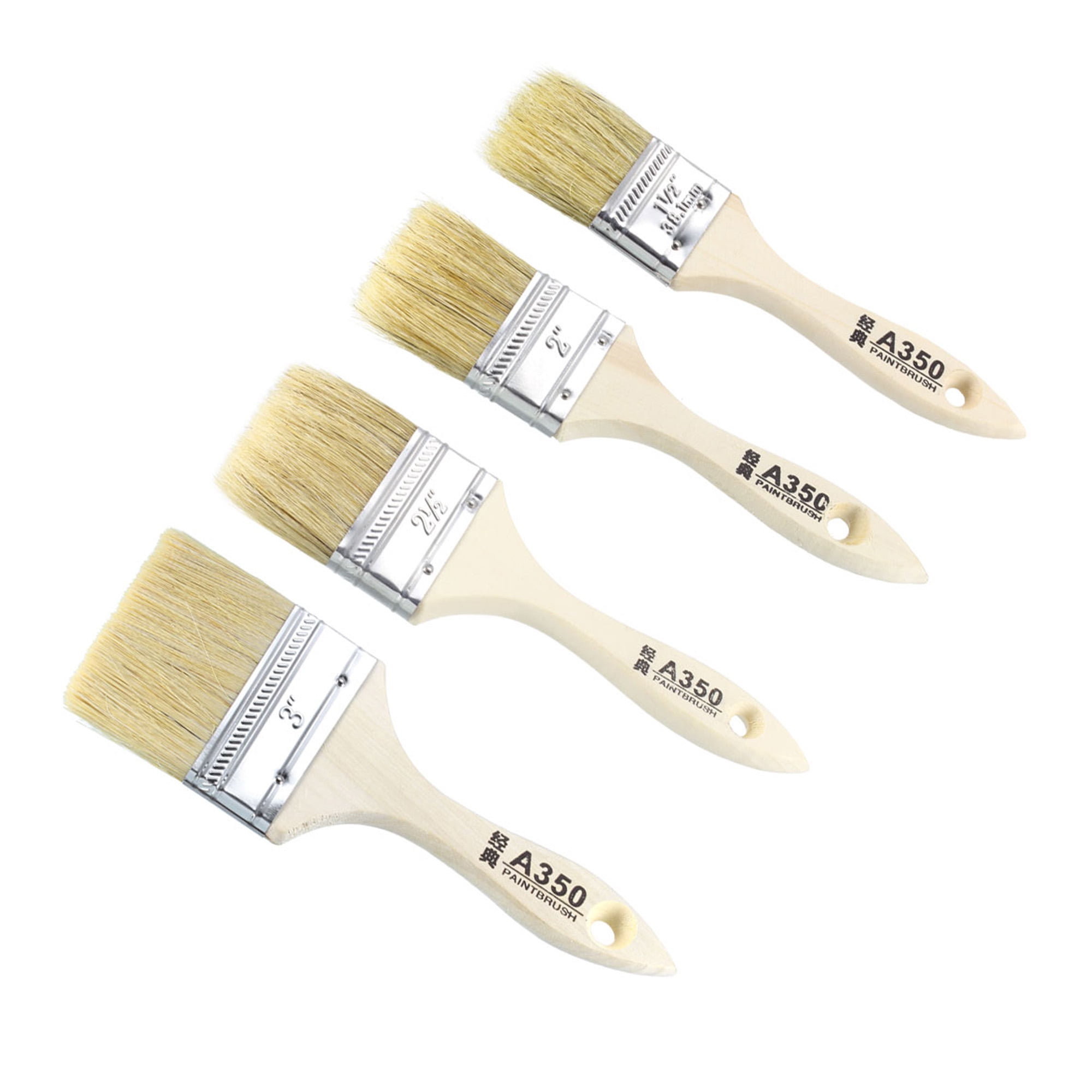 1.5 2 2.5 3 Inches Chip Paint Brushes Synthetic Bristle with Wood