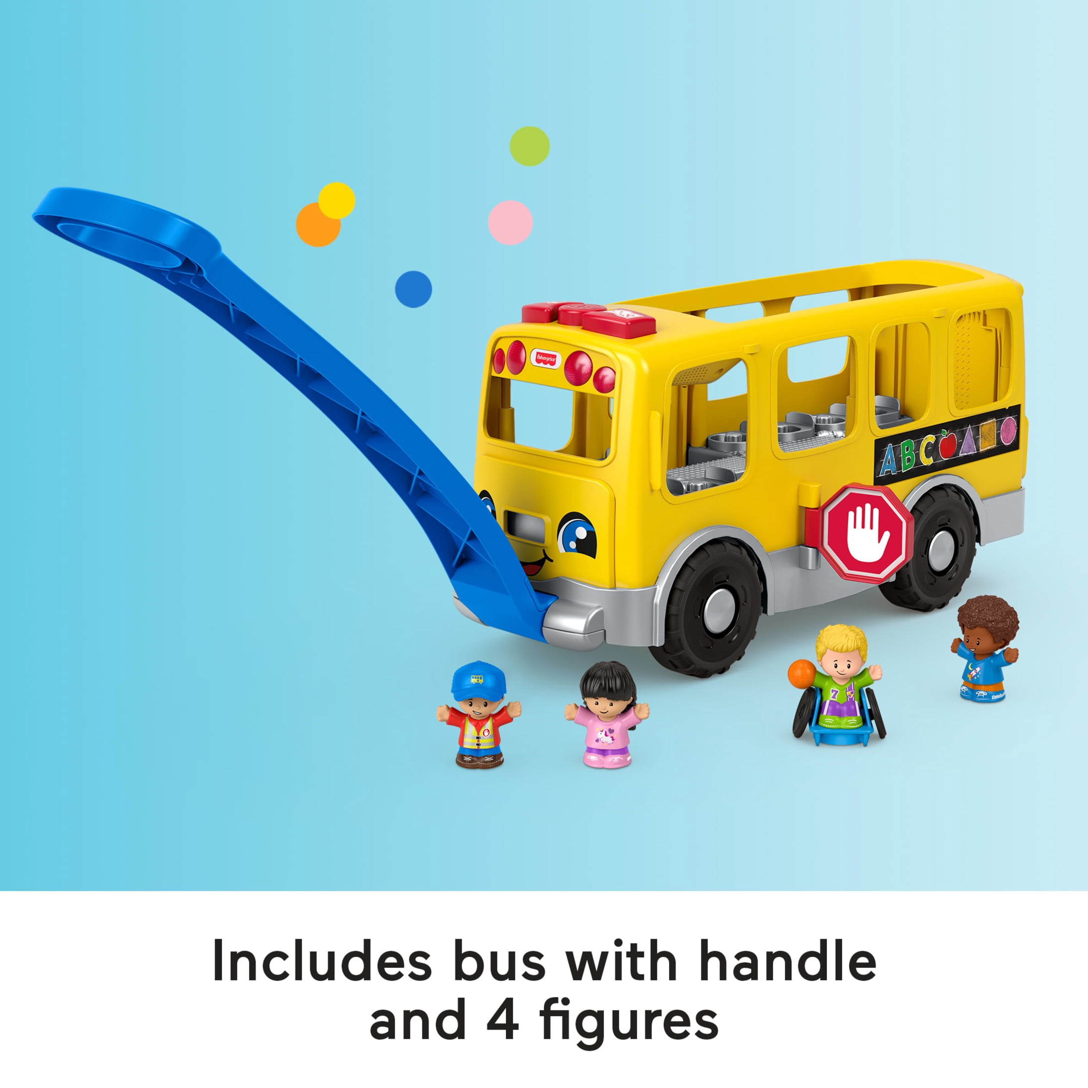 Fisher-Price Little People Big Yellow School Bus Musical Learning Toy for Toddlers 1-5 Years Old