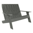 thumbnail image 5 of Highwood 4-pc Modern Adirondack Set with 2 Modern Adirondack Chairs, 1 Double Wide Modern Adirondack Chair, and 1 Modern Side Table - Outdoor, Eco-friendly, Synthetic Wood, 5 of 8