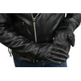 thumbnail image 4 of Milwaukee Leather MG7510 Men's Black Leather Gel Padded Palm Short Wrist Motorcycle Hand Gloves W/ ‘Full Panel Cover’ X-Large, 4 of 8