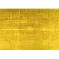 thumbnail image 1 of Ahgly Company Machine Washable Indoor Rectangle Persian Yellow Traditional Area Rugs, 7' x 10', 1 of 4