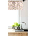 thumbnail image 3 of Ambesonne Sweets Valance Pack of 2, Ice Cream Cones Stars Desert, 54"X12", Pink Dark Yellow, 3 of 3