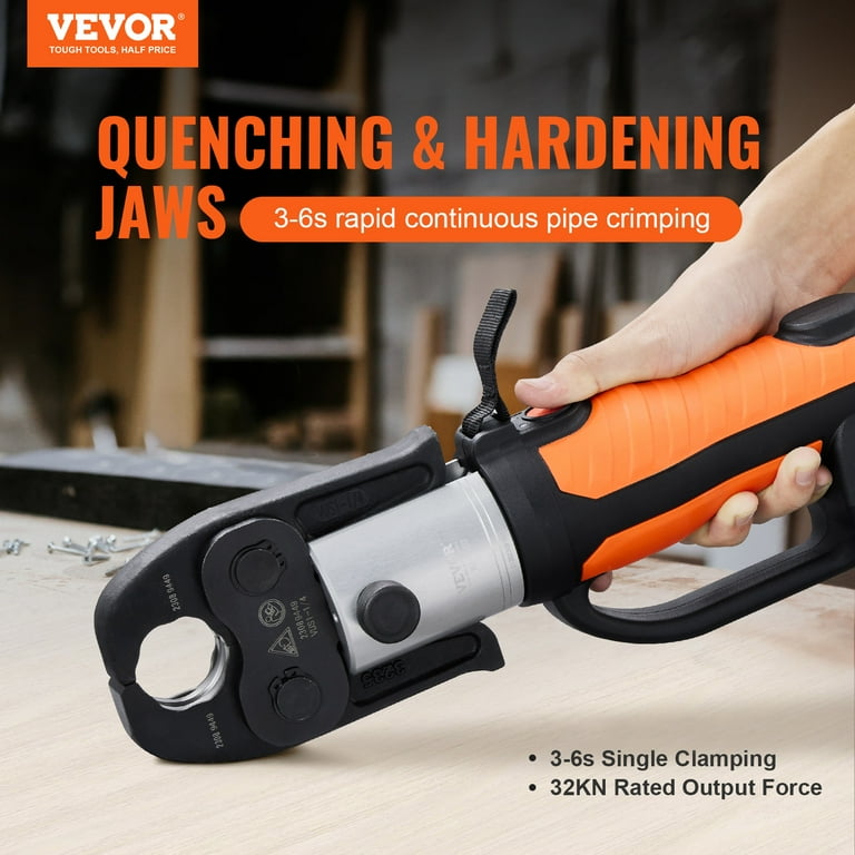 Free Shipping SKYSHALO Pro Press Tool for Copper Pipe 18V Electric Pipe Crimping Tool for 1 2 to 2 Stainless Steel Compact Plumbing Pipe Press Tool with 6 Pro Press Jaw Brushless Motor