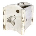 thumbnail image 1 of Montana Woodworks MWMAGLZWOLF Montana Collection Magazine Rack with Laser Engraved Wolf Design, 1 of 5