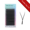thumbnail image 1 of NAGARAKU YY forma doble/tres puntas divididas Triple superior raíz entrelazada extensiones de pestañas, 1 of 4