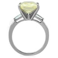 thumbnail image 2 of High polished (no plating) Stainless Steel Ring with AAA Grade CZ in Citrine Yellow for Women Citrine Yellow Stone Color Style TK1514 Size 6, 2 of 3
