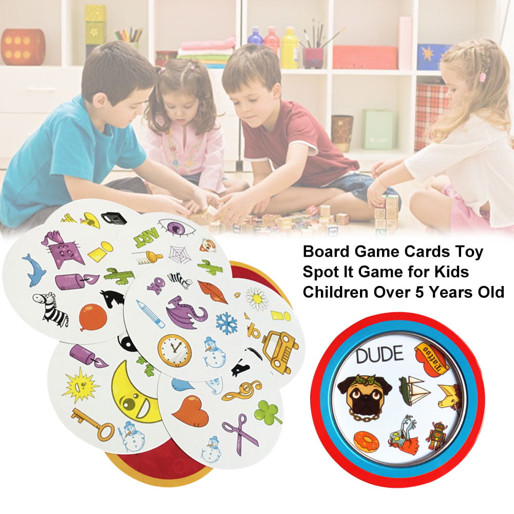 Board Game Cards Toy Spot It Game For Kids Children Over 5 Years Old 