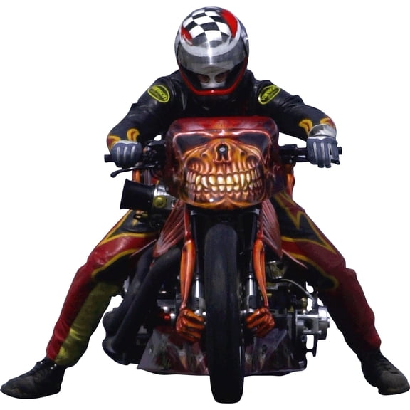 Searchlight GP Motorcycle Drag VII Wall Decal Cutout