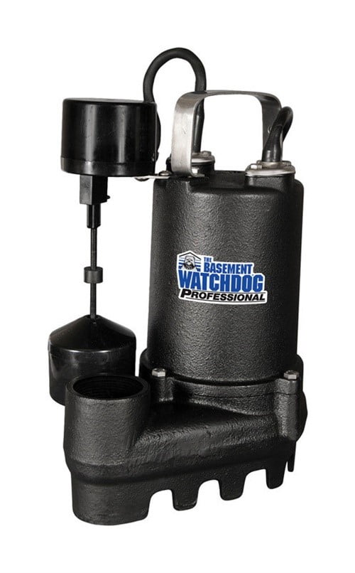 Basement Watchdog SI33V 1/3 Hp Cast Iron Sump Pump Side Vertical Float Switch