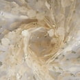 thumbnail image 2 of Zelouf Alyce 3D Floral Sequin Embroidery Mesh  , Sewing, DIY, Crafts Fabric by the Yard, Vanilla, 10 Yard, 2 of 3