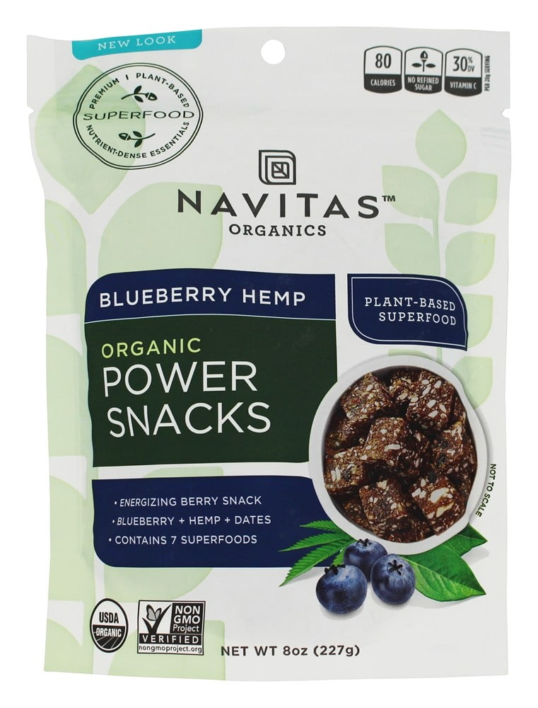 Navitas Organics Organic Power Snacks - Blueberry Hemp 8 oz Pkg