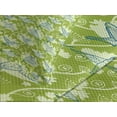 thumbnail image 4 of Ambesonne Hummingbirds Quilted Bedspread Set 3 Pcs, Garden Hummingbird, King Size, Lime Green Blue Cream, 4 of 5