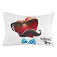 thumbnail image 2 of Father's Day Throw Pillow Cover, Love Sunglasses Beard Polka Dot Tie Rectangle Decorative Pillow Case Protector Soft Cushion Cover Lumbar Pillowcase for Couch Sofa Bedroom Car Chair Decor 24x36 Inch, 2 of 8
