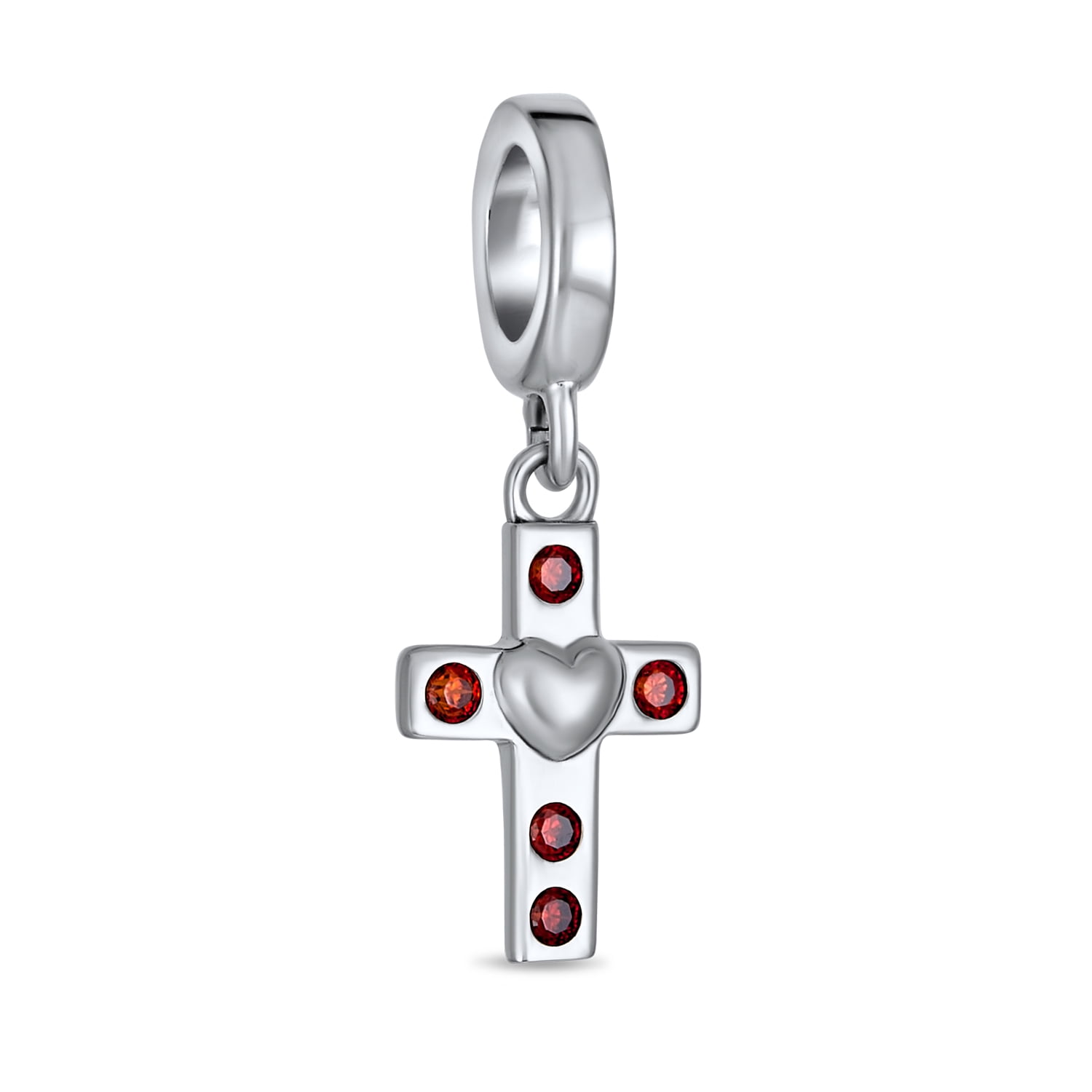 Real 925 Sterling Silver Daisy Charm Ladybug Dangle Bead For Bracelet CZ Jewelry