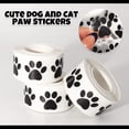 thumbnail image 3 of 3 Rolls 1500 Pcs Paw Print Stickers, 1inch Clear Black Puppy Dog Paw Labels, Self-Adhesive Bear Print Stickers for Pet Birthday Party Decorations Envelope Seals Card Gift Wrapping, 3 of 8