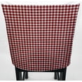 thumbnail image 3 of Red & White Checked Gingham Dining Room Chair Back Covers or Seat Covers by Penny's Needful Things (Chair Back Cover Only) (20 W x 18 H CHAIR BACK), 3 of 4