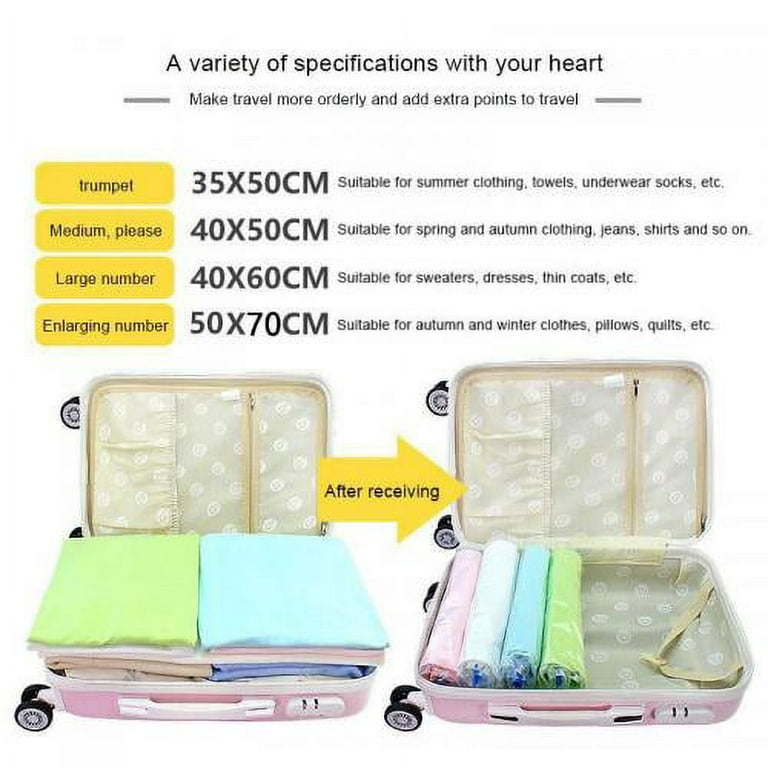 1pc Space-Saving Clothes Compression Bag for Travel and Home
