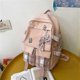 thumbnail image 2 of Plaid Preppy Backpack with Big Bow - Cute Kawaii Style for Teen Girls, Japanese Design School Bag (Pink), 2 of 4