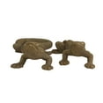 thumbnail image 5 of 16"W, 13"W Gold Resin Beaded Lizard Sculpture, by DecMode (2 Count), 5 of 9