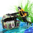 thumbnail image 3 of Figura de acción de peces de acuario, adorno de cazador de tesoros, buzo, buceo, 3 of 5