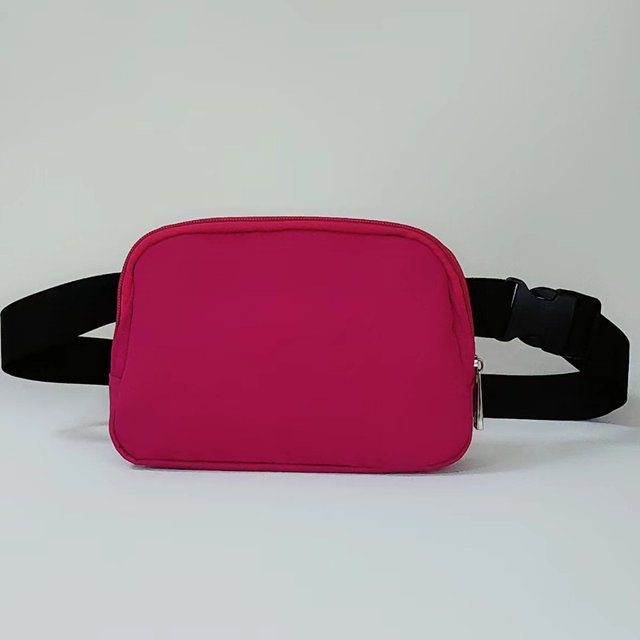 Mini bolsa de cinturón unisex, bolsa de cinturón para mujeres y hombres, riñonera con correa ajustable, para viajes, entrenamiento, correr, senderismo, talla única Yanshi Burdeos