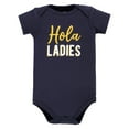 thumbnail image 4 of Hudson Baby Infant Boy Cotton Bodysuit, Pant and Shoe Set, Hola Ladies Short Sleeve, Newborn, 4 of 5
