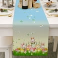 thumbnail image 2 of Easter Egg Bunny Table Runner Kitchen Table Decoration Table Cloth Pad Coffee Table Cloth Holiday Banquet Living Room Table Cloth (9), 2 of 7