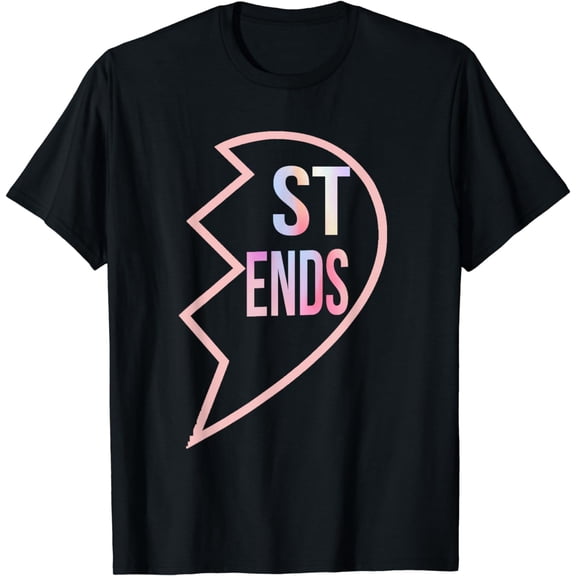 BFF 1 Heart in 2 Best Friends Matching 2nd Part T-Shirt