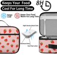 thumbnail image 4 of Strawberry and Dot Pink Pattern Insulated Lunch Bag Teens,Bento School Lunch Bag for Teens for Work,Picnic or Travel 10.6x7.7x4.3 Inches,12 Can Capacity, 4 of 6