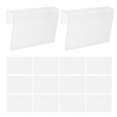 thumbnail image 1 of HONMEET 50Ud Sujetadores Transparentes Para Etiquetas De Estante En PVC Para Exhibición En Supermercados Y Almacenaje, 1 of 7