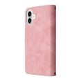 thumbnail image 3 of for iPhone 16 Multifunctional Case Wallet with Card Slots, Premium Soft PU Leather Zipper Folio Flip with Crossbody Strap Kickstand Zipper Phone Cover for iPhone 16, Pink, 3 of 9