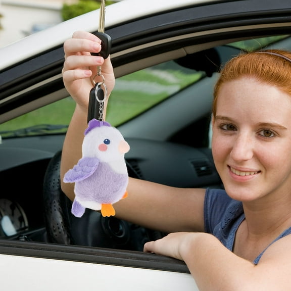 FRCOLOR Cartoon Parrot Keychain Cute Parrot Plush Keychain Pendant Stuffed Animal Charm Hanging Bird Keychain For Backpack Decorations And Party Favors