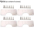 thumbnail image 1 of Plaque de Fixation en Acier Inoxydable pour Kits de Réparation de Porte d'Armoire, 1 of 8