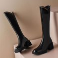 thumbnail image 6 of Deago Knee High Boots for Women Chunky Block Heel Round Toe Tall Boots Back Zipper Long Boots, 6 of 9