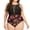 Black A, variant on sovlvnd Summer Clearance Women Summer Beach Casual Plus Size Printing Lace Fashionable Swimsuit Bikini Beachwear Swimwear