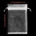 thumbnail image 3 of 100 Bolsas de Regalo de Organza Transparente, 7 x 9 cm, Bolsas de Regalo de Boda con Cordón, Bolsas de Regalo de Joyería Pequeñas para Fiestas, Festivales, Joyas, Festivales, Jabones de Baño (Blanco), 3 of 4