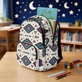 thumbnail image 4 of Xixirimido Ethnic Tribal & Geometric Print 17" Kids Backpack for Boys & Girls Large School Bags with Multi Pockets Elementary Middle High School Student Bookbag, 4 of 8